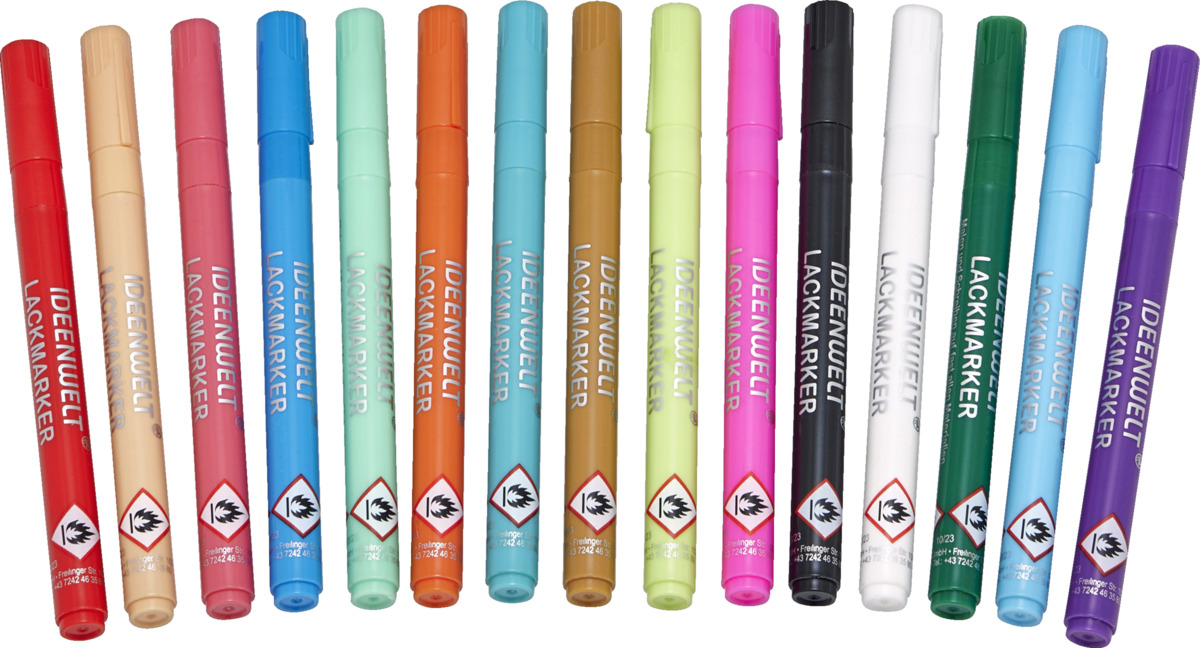 Bild 1 von IDEENWELT 15er Set Lackmarker Set