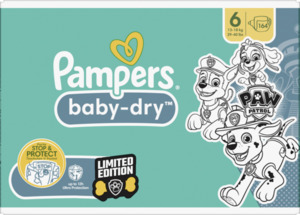 Pampers Baby dry Windeln Gr. 6 Extra Large (13-18 kg) Monatsbox Paw Patrol 164ST