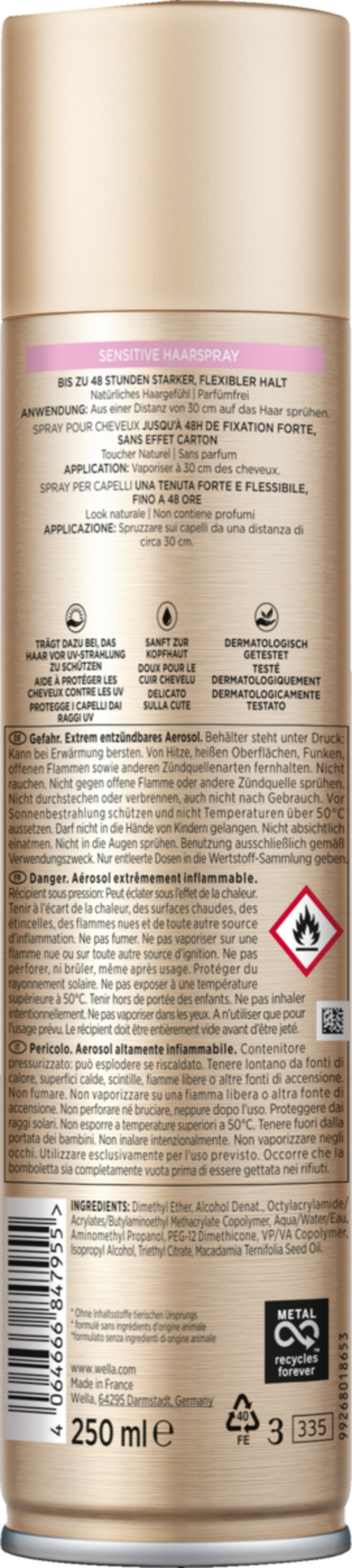 Bild 2 von Wella Wellaflex Sensitiv Haarspray