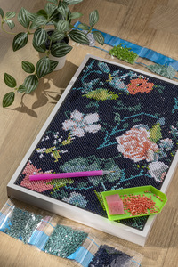 IDEENWELT Diamond Painting-Set Blumen