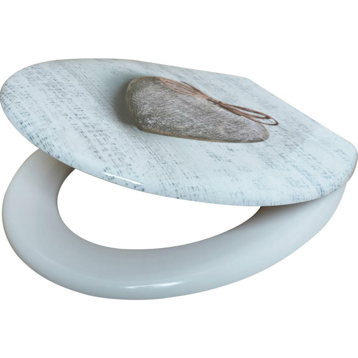 Bild 1 von WC-Sitz weiß grau Duroplast