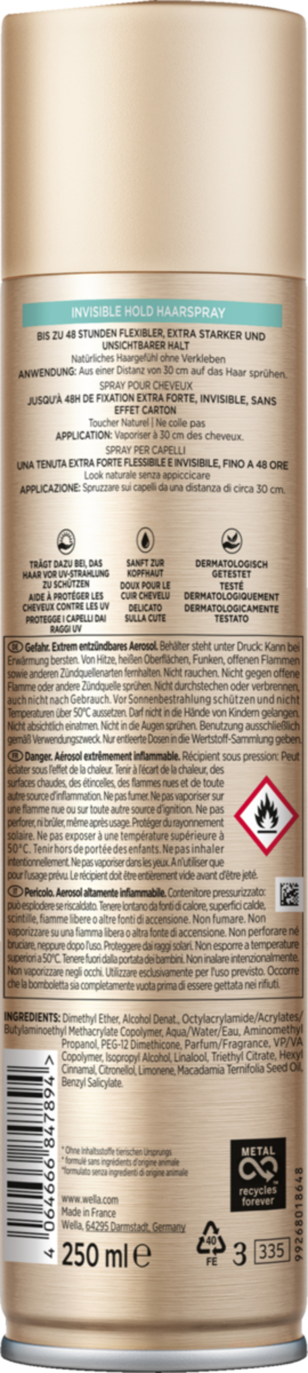 Bild 2 von Wella Wellaflex Invisible Hold Haarspray