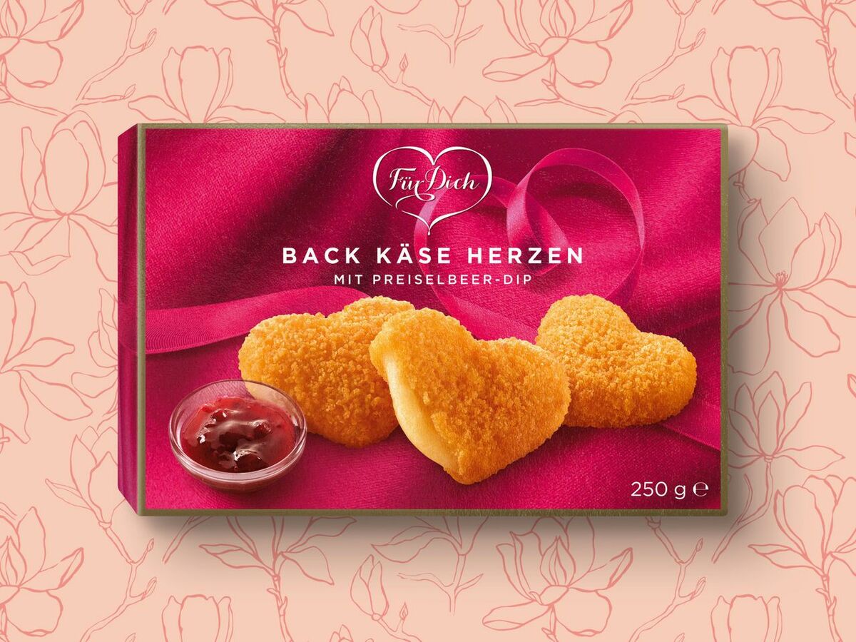 Bild 1 von Für Dich Back Käse Herzen, 
         250 g