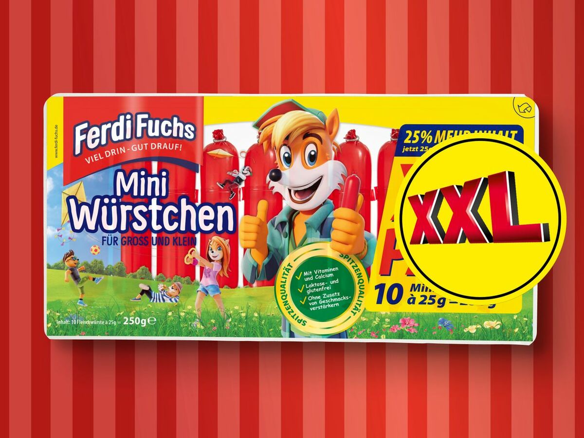 Bild 1 von Ferdi Fuchs Mini Würstchen XXL, 
         250 g