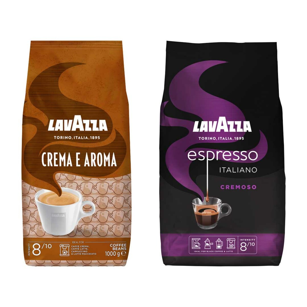 LAVAZZA CREMA E AROMA E GUSTO ESPRESSO CREMOSO Oder AROMATICO Ganze