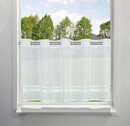 Bild 1 von Scheibengardine REGINA, my home, Ösen (1 St), transparent, Voile, mit Satinbändern, Weiß