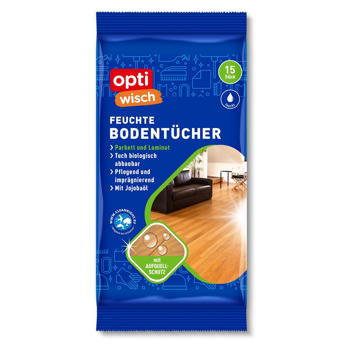 Bild 1 von OPTIWISCH Feuchte Bodentücher