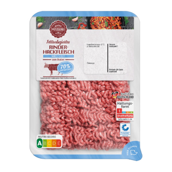 MEINE METZGEREI Fettreduziertes Rinderhackfleisch von ALDI Nord ansehen!