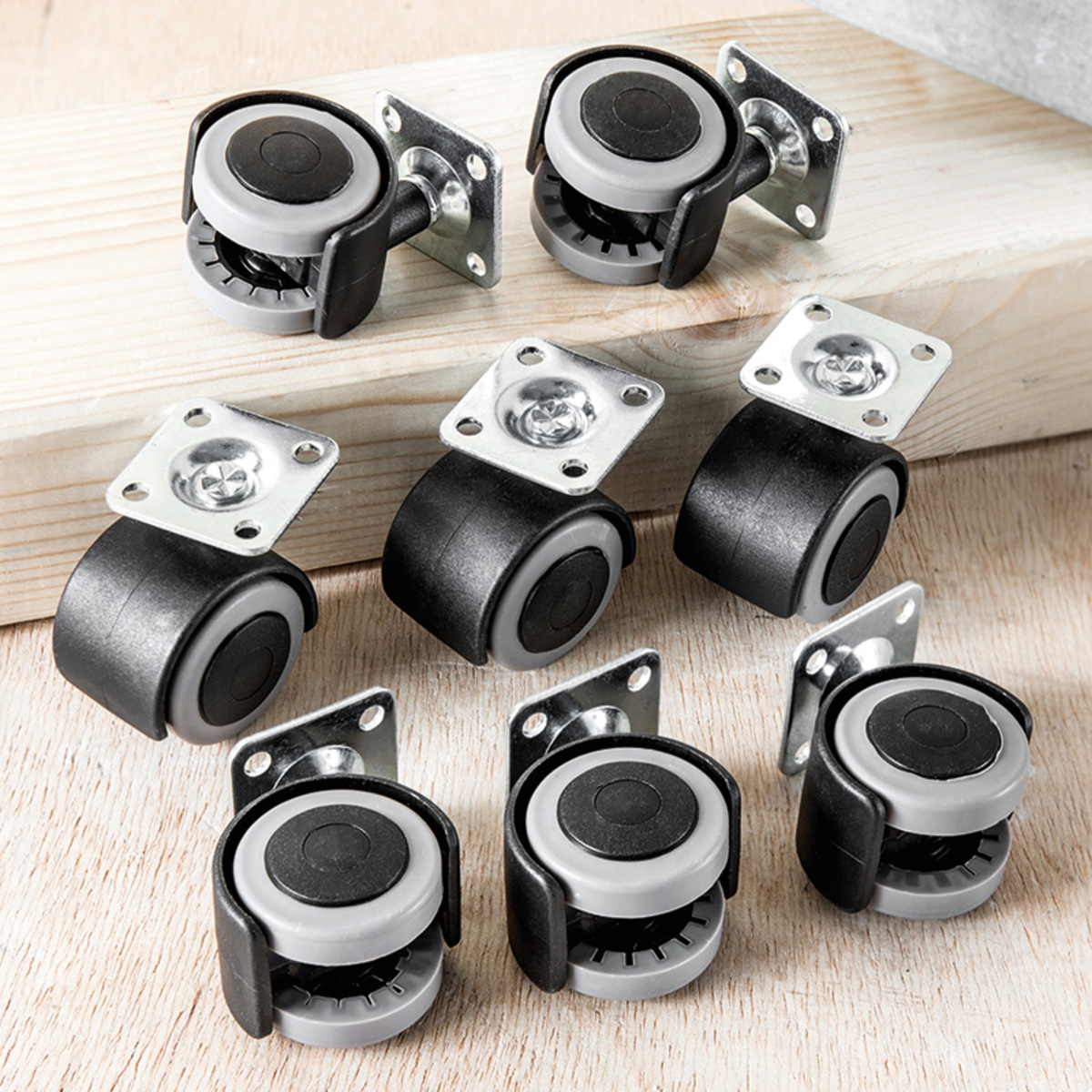 Bild 1 von Kraft Werkzeuge Möbelrollen-Set 8tlg.