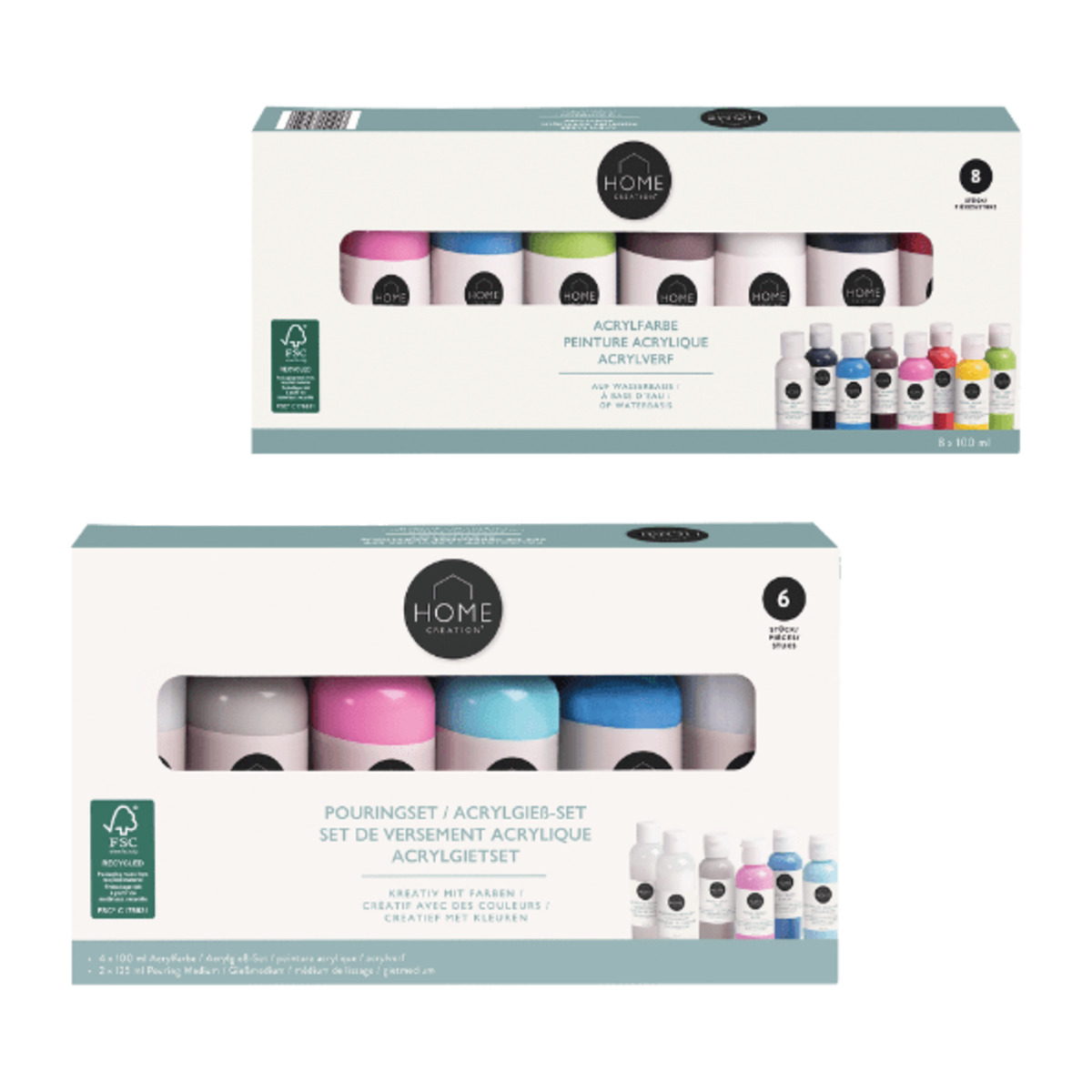 Bild 1 von HOME CREATION Pouring-Set / Acrylfarben