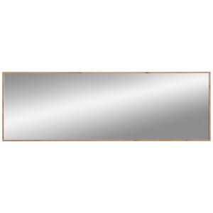 Voleo Wandspiegel, Eiche Artisan, Glas, rechteckig, 180x60x2 cm, waagrecht montierbar, Facettenschliff, Garderobe, Garderobenspiegel, Garderobenspiegel