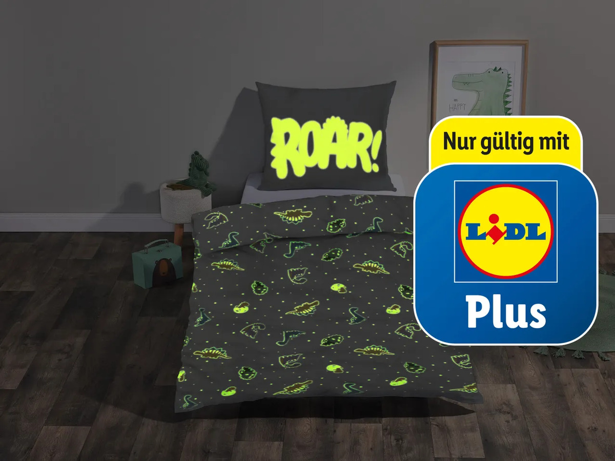 Bild 2 von LIVARNO home Edel-Renforcé-Bettwäsche „Glow in the dark“, 
         Stück