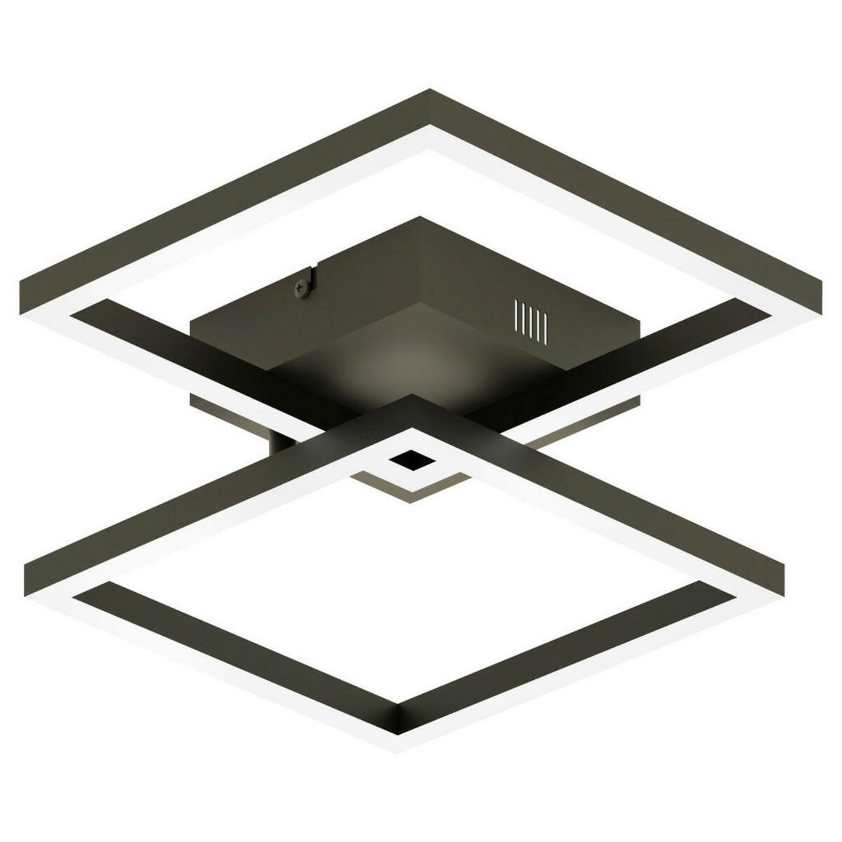 Bild 1 von Tint Led-Deckenleuchte, Schwarz, Metall, 44x7.8x44 cm, drehbar, Farbwechsler, schwenkbar, ZigBee-Technologie, Smartphone-Steuerung, Lampen & Leuchten, LED Beleuchtung, LED-Deckenleuchten