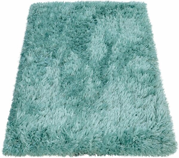 Bild 1 von Badematte Kanda 360 Paco Home, Höhe 44 mm, rutschhemmend beschichtet, fußbodenheizungsgeeignet, Polyester, rechteckig, Badteppich, Uni Farben, weicher Hochflor, rechteckig & rund erhältlich, Blau