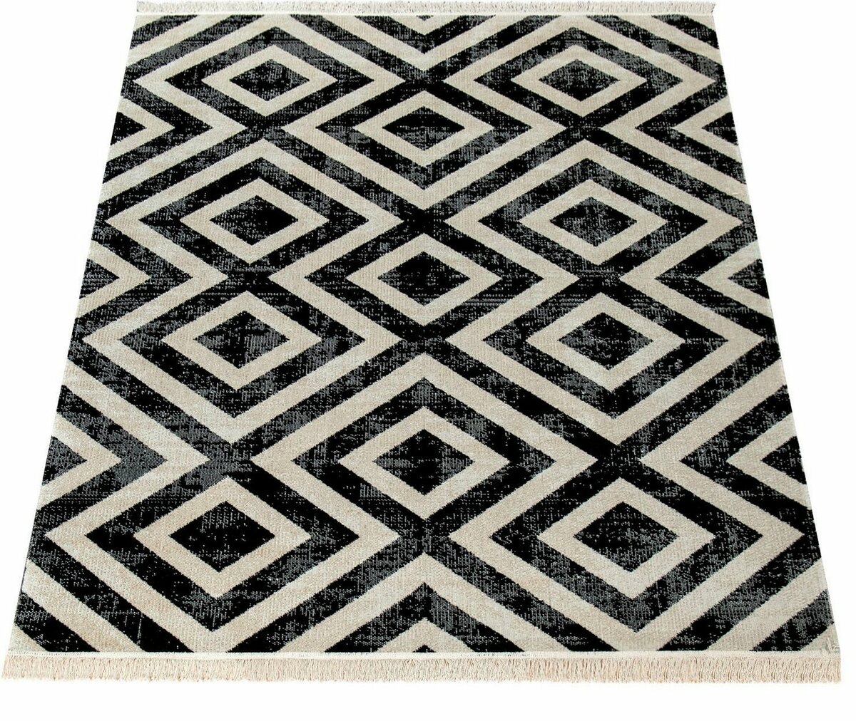 Teppich Poco 821, Paco Home, rechteckig, Höhe 6 mm, Kurzflor, Rauten