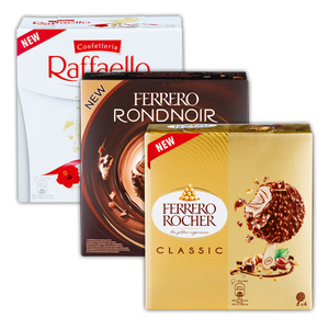 Ferrero Rocher/ Rondnoir/ Raffaello Stieleis