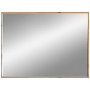 Voleo Wandspiegel, Glas, rechteckig, 80x60x2 cm, Facettenschliff, in verschiedenen Größen erhältlich, waagrecht montierbar, Garderobe, Garderobenspiegel, Garderobenspiegel