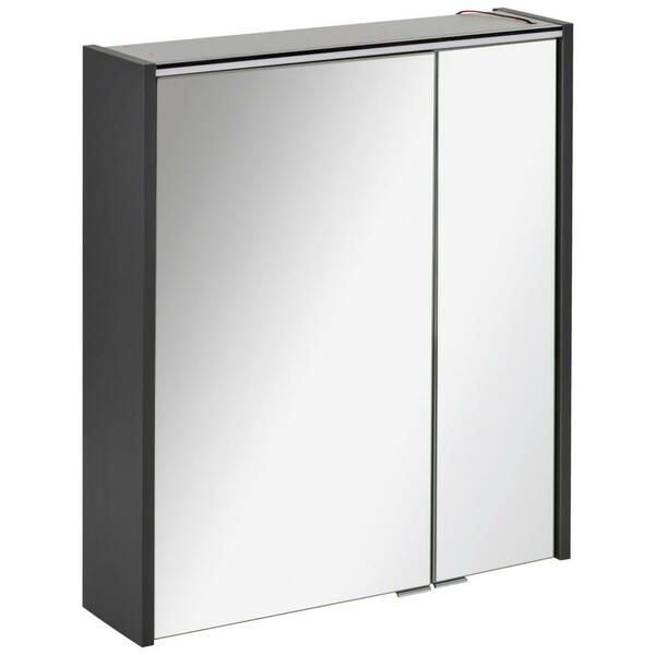 Bild 1 von Voleo Spiegelschrank Lara, Metall, 4 Fächer, F, 60x68x15 cm, Made in Germany, Typenauswahl, Soft-Close-System, Badezimmer, Badezimmerspiegel, Spiegelschränke