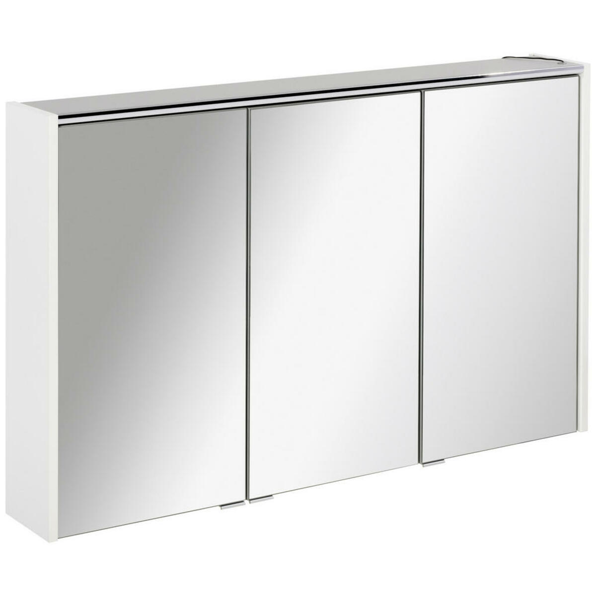 Bild 1 von Voleo Spiegelschrank Lara, Metall, 4 Fächer, 110x68.3x16 cm, Made in Germany, Typenauswahl, Soft-Close-System, Badezimmer, Badezimmerspiegel, Spiegelschränke