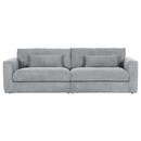 Bild 1 von Carryhome Bigsofa, Hellgrau, Textil, 2-3-Sitzer, Füllung: Schaumstoff, 260x66x115 cm, Rücken echt, Wohnzimmer, Sofas & Couches, Sofas, Bigsofas