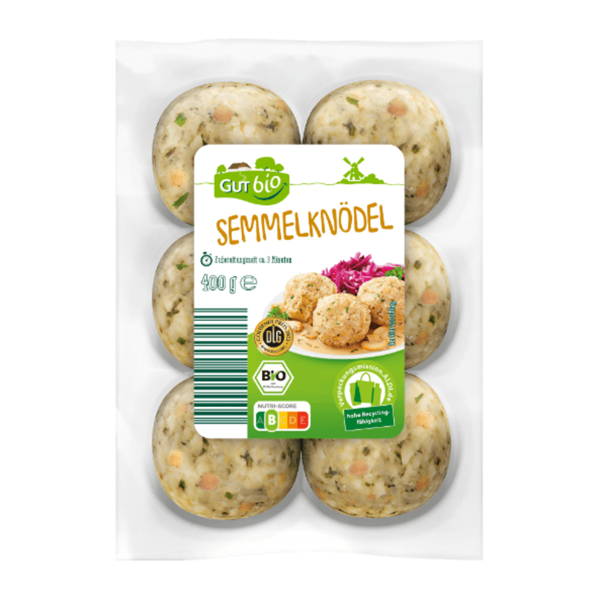 Bild 2 von GUT BIO Bio-Semmelknödel / -Spinatknödel