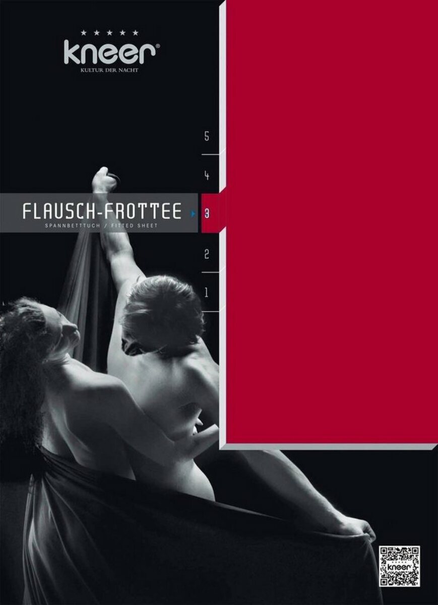 Bild 1 von Spannbettlaken Flausch-Frottee, Kneer, Frottee, Gummizug: rundum, (1 Stück), flauschig, Rot