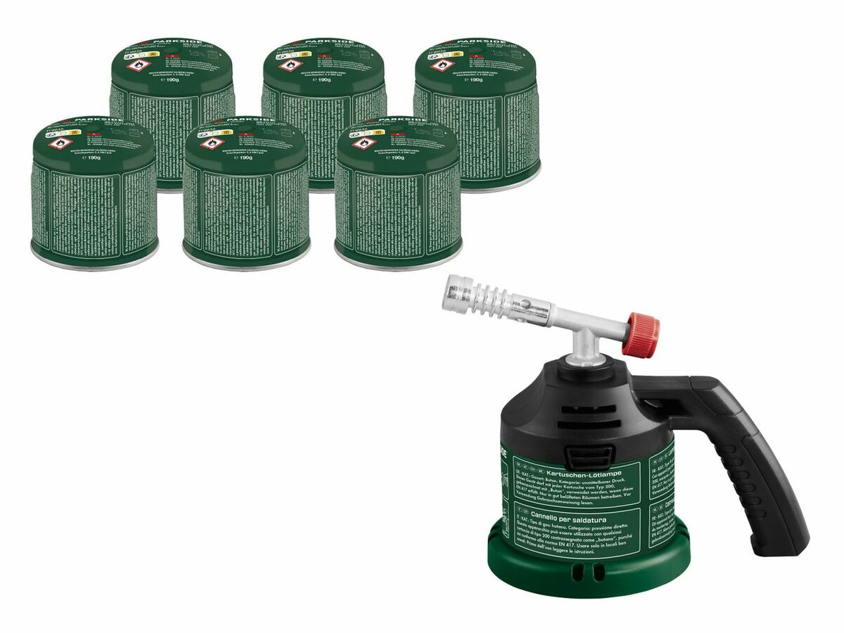 Bild 1 von PARKSIDE® Lötlampen-/Gaskartuschenset, 
         Set