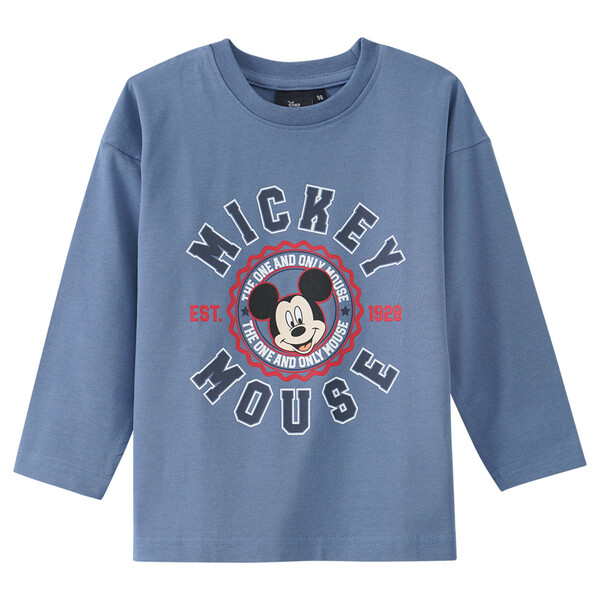 Bild 1 von Micky Maus Langarmshirt im College-Style BLAU