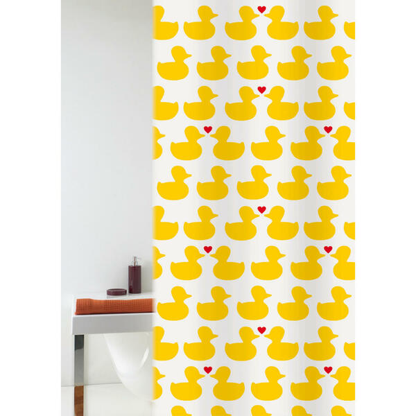 Bild 1 von Grund Duschvorhang Happy Spring, Gelb, Kunststoff, Ente, 180 cm, Oeko-Tex® Standard 100, Made in Europe, Badtextilien, Duschvorhänge