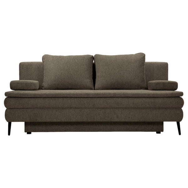 Bild 1 von Venda Schlafsofa, Dunkelgrau, Textil, 2-Sitzer, Füllung: Schaumstoff,Hohlfaser, 200x90x100 cm, Stoffauswahl, Liegefunktion, Kinder- & Jugendzimmer, Jugendmöbel, Jugendsofas