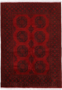 Woven Arts Orientteppich »Afghan Akhche«, rechteckig, handgeknüpft, reine Wolle für ein warmes Raumklima