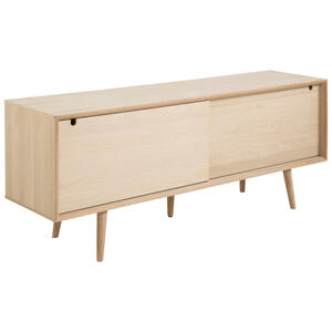 Lowboard, Eiche, Holz, Eiche, furniert, 1 Fächer, 4 Schubladen, 180x71x45 cm, Beimöbel erhältlich, stehend, Wohnzimmer, Wohnwände, Lowboards