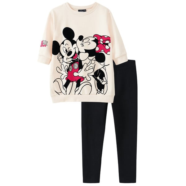 Bild 1 von Disney Sweatshirt und Leggings im Set CREME / SCHWARZ