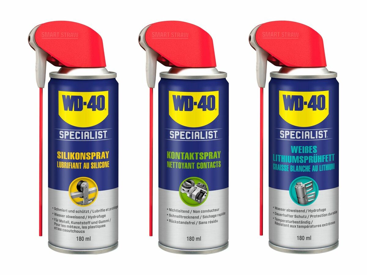 Bild 1 von WD-40 Silikon-/Kontaktspray/Lithiumsprühfett „Specialist", 
         180 ml