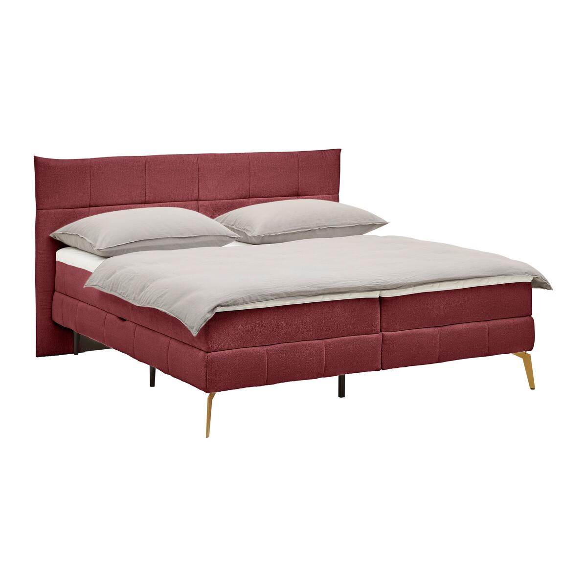 Bild 1 von Boxbett Jolin in Weinrot ca. 180x200cm, Weinrot