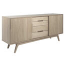 Bild 1 von Sideboard, Eiche, Holzwerkstoff, Eiche, massiv, 2 Fächer, 4 Schubladen, 180x84x44 cm, Schlafzimmer, Schlafzimmer Kommoden