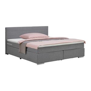 Boxspringbett Palermo in Grau ca. 160x200cm, Grau