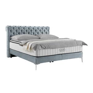 Boxspringbett Queen in Taupe ca. 180x200cm, Taupe
