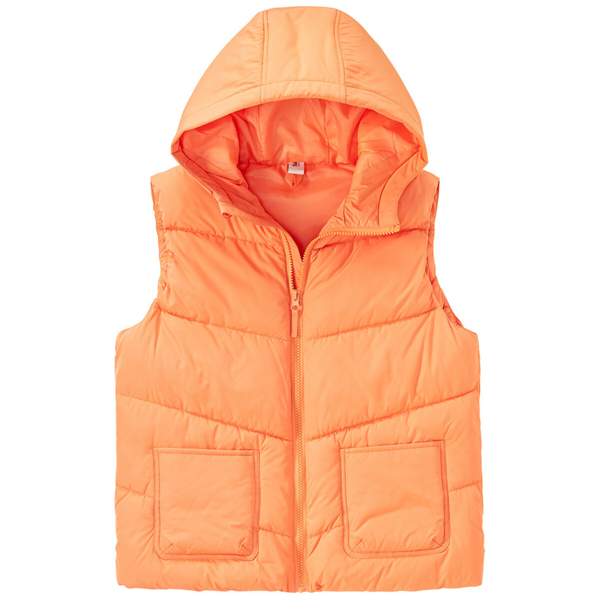 Bild 1 von Mädchen Steppweste mit Kapuze HELLORANGE