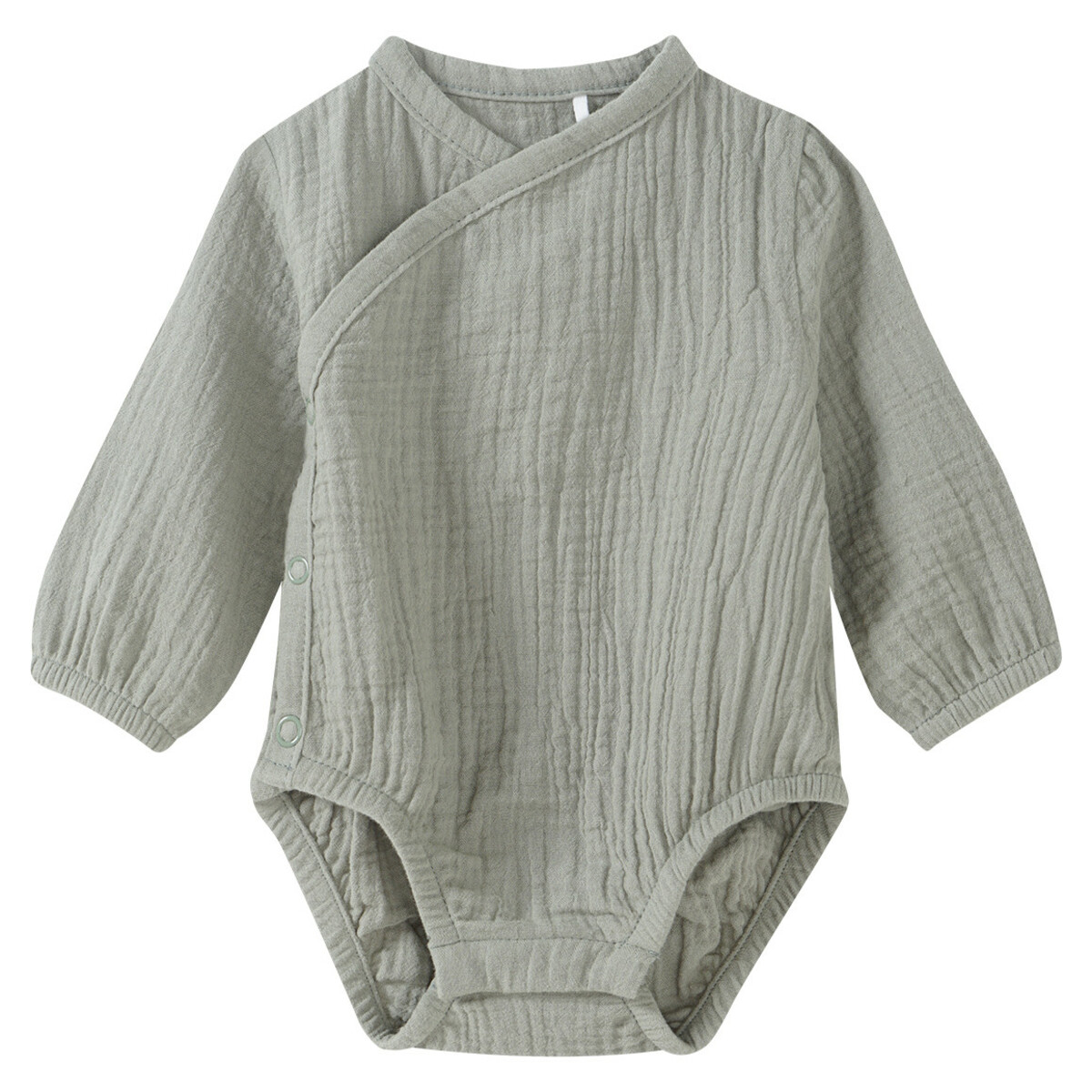 Bild 1 von Baby Wickelbody aus Musselin SCHILFGRÜN