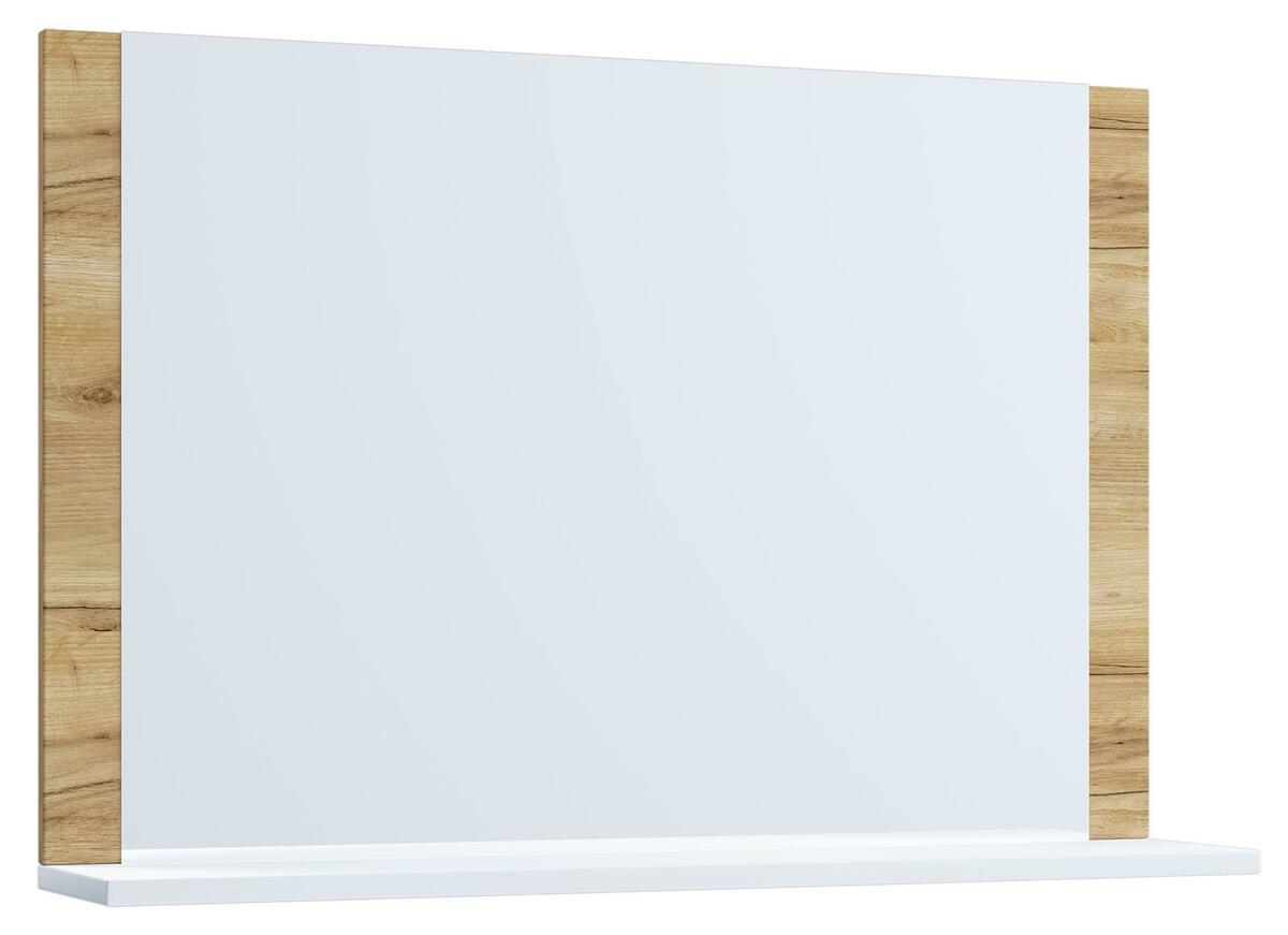 Bild 1 von Wandspiegel ''VCB 10'', in Honigeiche/Weiß, Weiß, Eichefarben, Honig