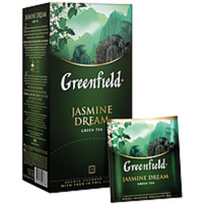 Gruener chinesischer Tee "Greenfield Jasmine Dream", aromati...