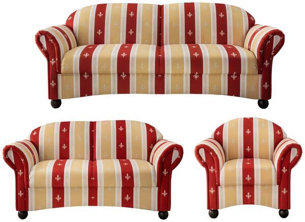 Bild 1 von Sitzgarnitur Torello Rot Mikrofaser, Rot