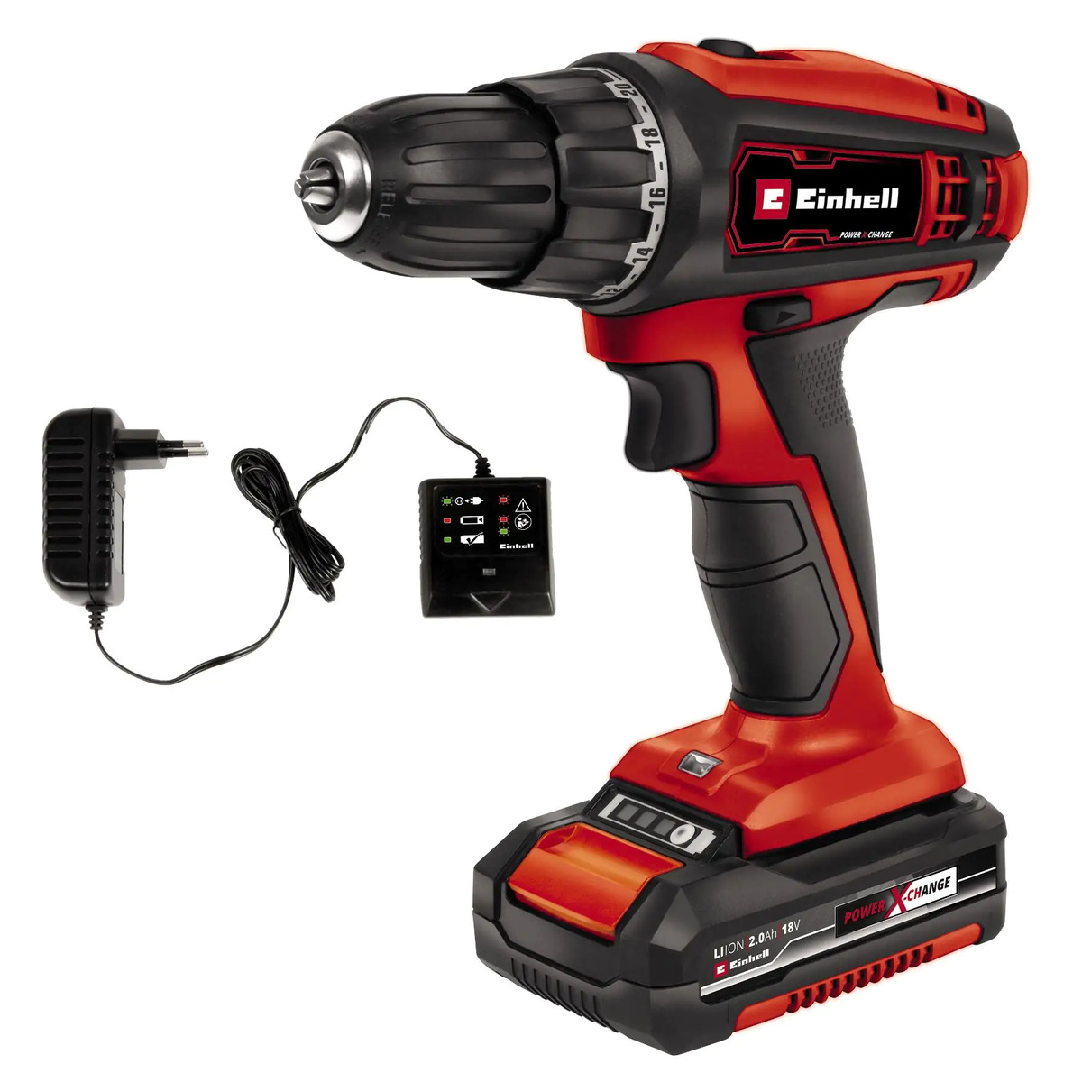 Bild 1 von Einhell Akku-Bohrschrauber TC-CD 18 V Li 2,0 Ah inkl. Akku & Ladegerät
