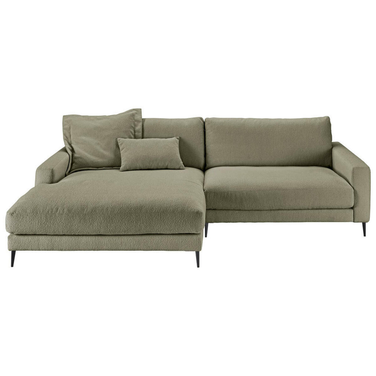 Bild 1 von Pure Home Lifestyle Ecksofa, Grün, Textil, 4-Sitzer, Ottomane links, L-Form, 272x190 cm, Goldenes M, Dgm, Typenauswahl, Fußauswahl, Stoffauswahl, planbar, seitenverkehrt erhältlich, Hocker Rücken