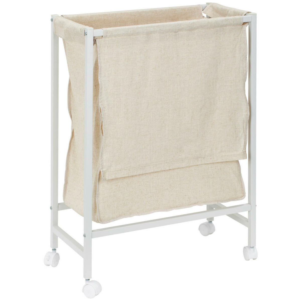 Bild 1 von PBJ Kleiderwagen, Weiß, Beige, Metall, Textil, 27x80x28 cm, Garderobe, Garderobenständer
