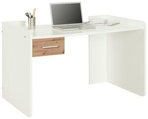 Schreibtisch Young in Weiß/Eiche Artisan, Weiß, Eiche Artisan