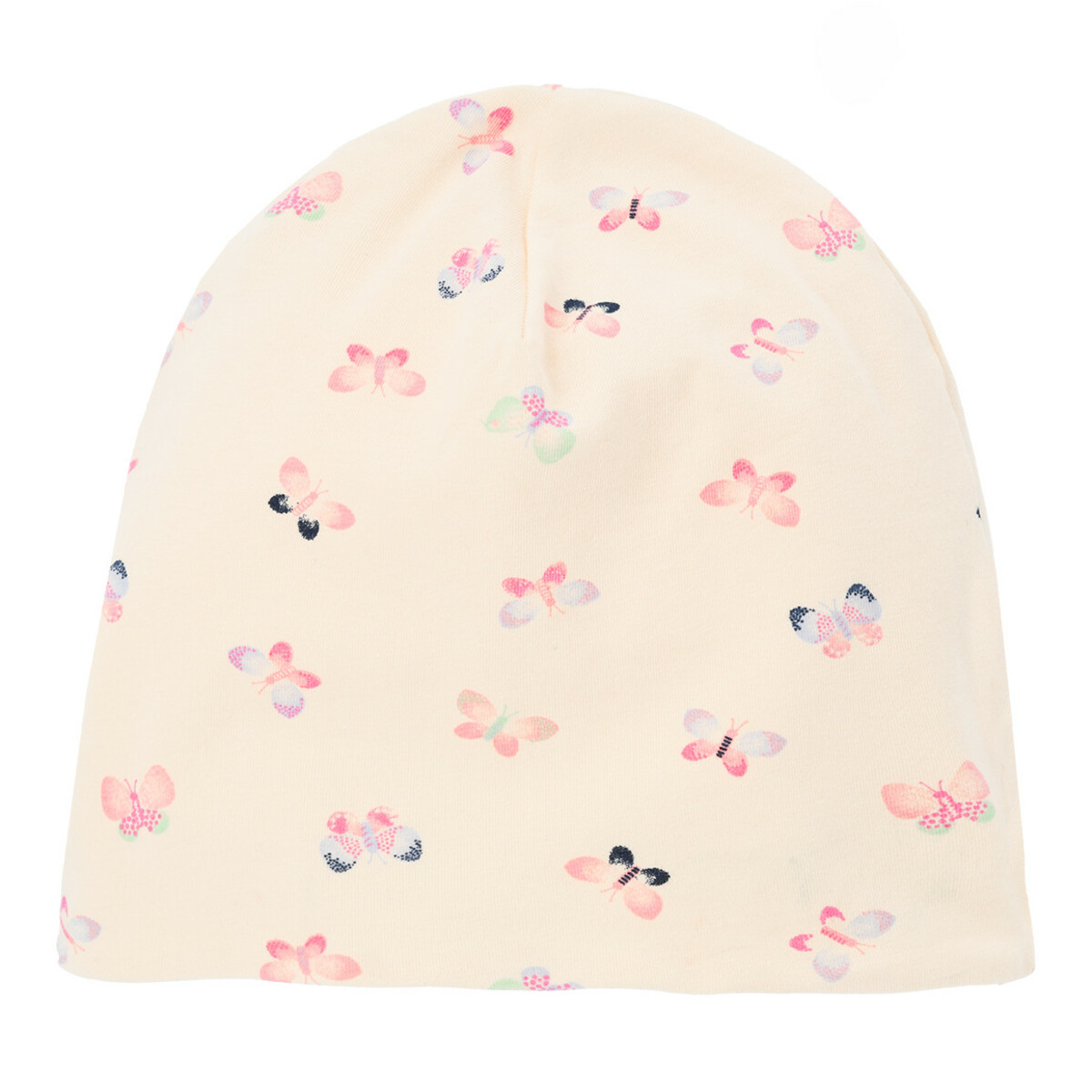 Bild 1 von Mädchen Beanie mit Schmetterlingen HELLBEIGE