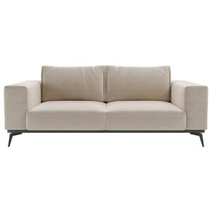 Mid.you 2-Sitzer-Sofa, Beige, Holz, Textil, 3-Sitzer, 250x87x95 cm, Wohnzimmer, Sofas & Couches, Sofas, 2-Sitzer Sofas