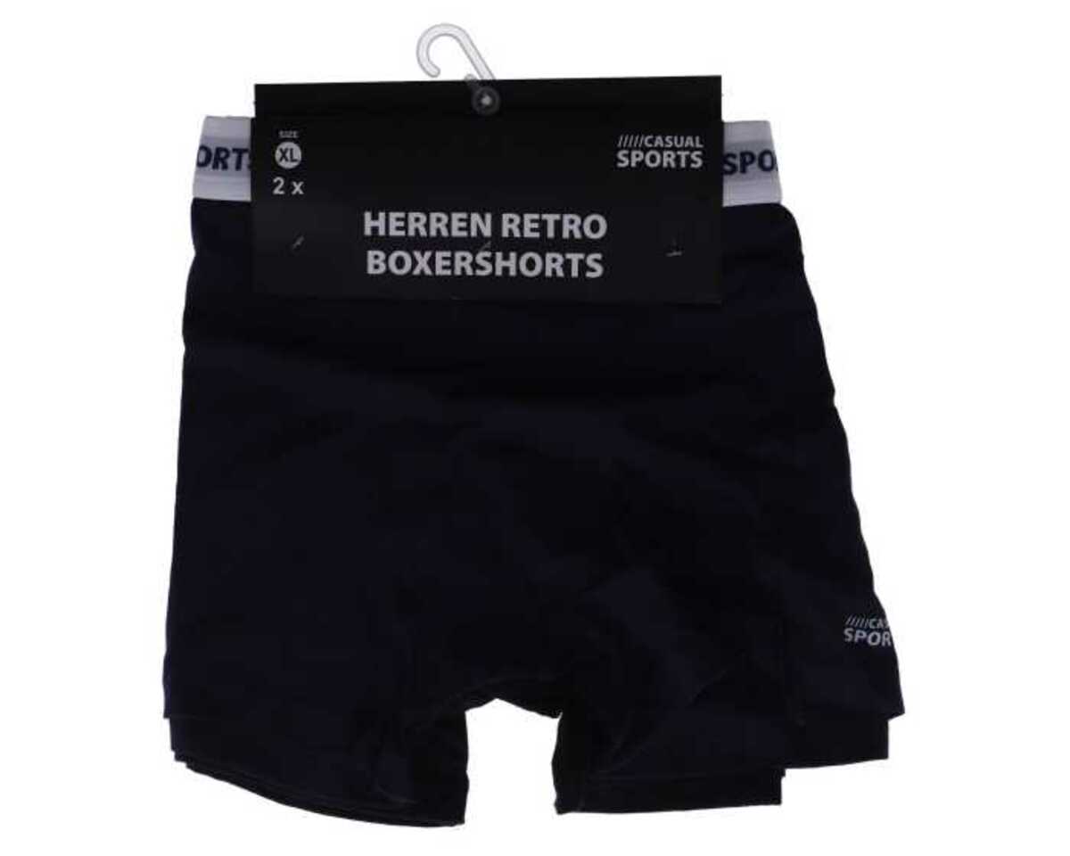 Bild 1 von He.-Shorts 2er Retro, navy/schwarz